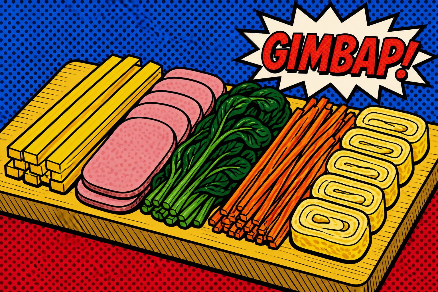 Classic gimbap rolls